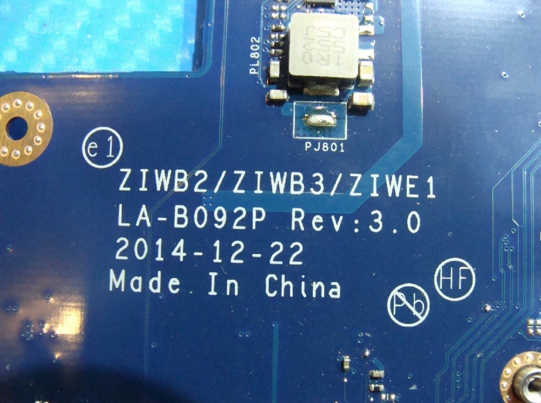 BIOS CHIP: Lenovo B50-80, B50-70, 305-15IBY, LA-B092P REV 3.0 Programmed