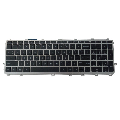 Notebook Keyboard for HP Envy 17-J w/ Silver Frame