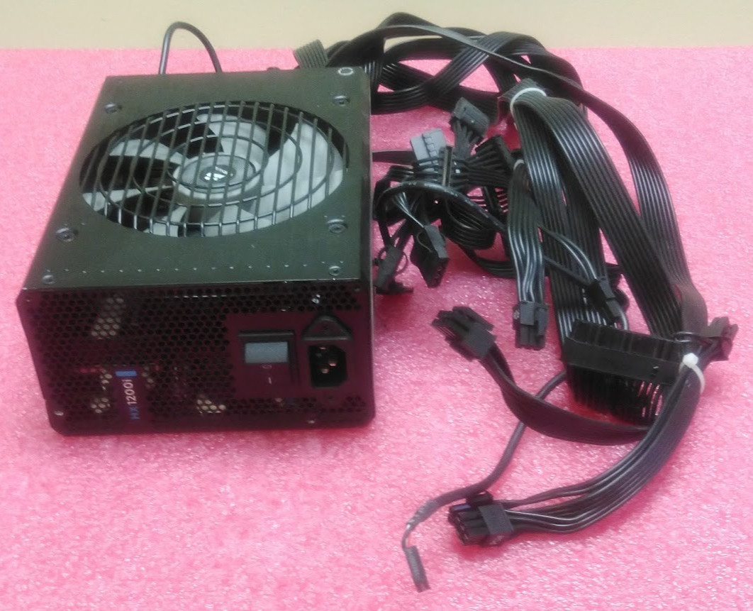 Corsair HX1200i 1200W 80+ Platinum Modular Power Supply w/ Cables – RPS0005