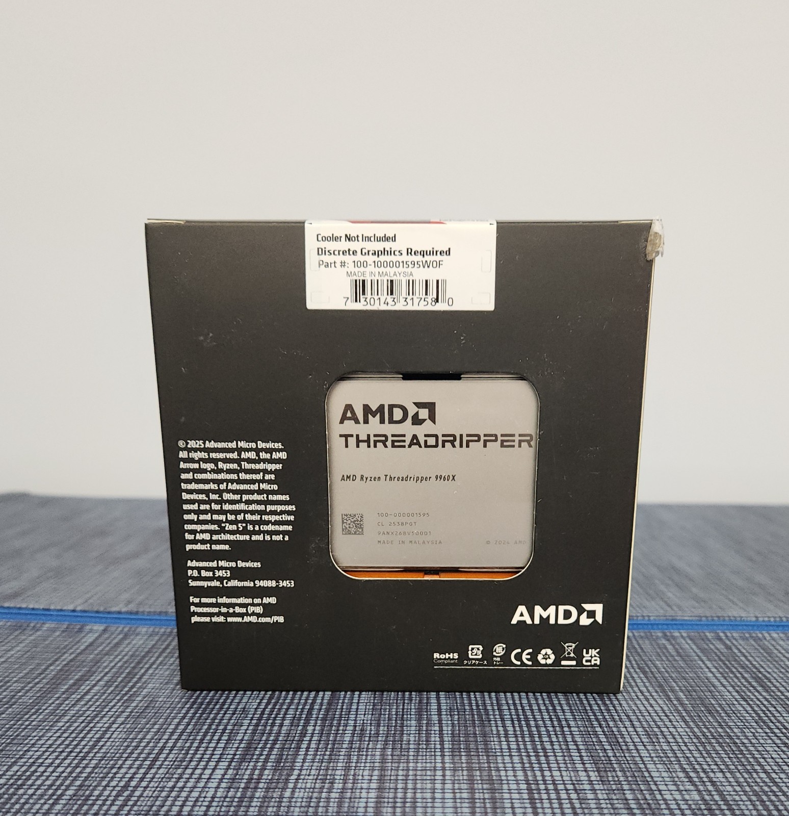AMD – Ryzen Threadripper 9960X Processor 4.2GHZ / 5.4GHZ CPU