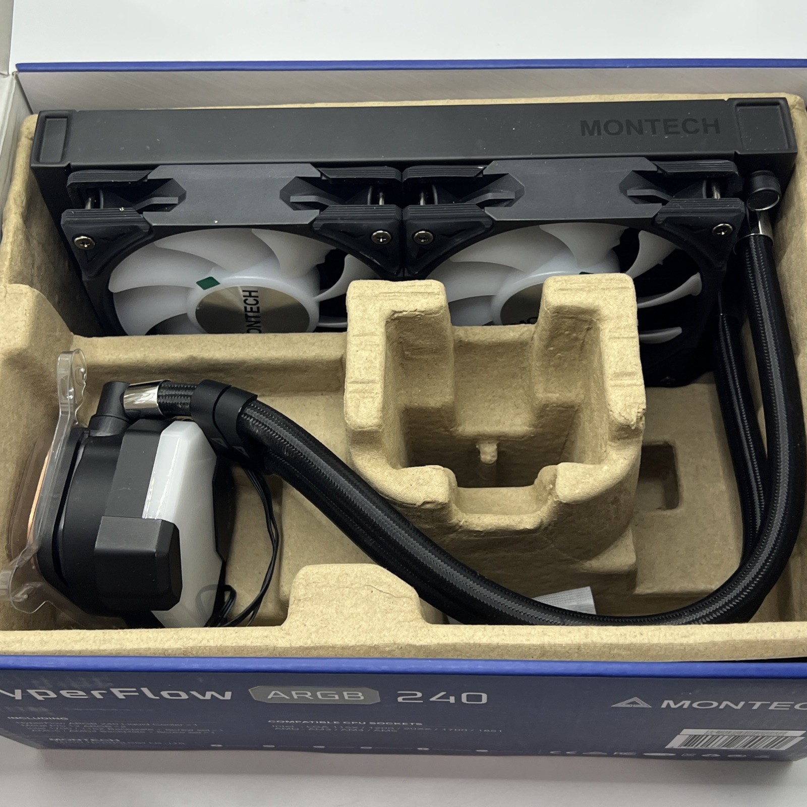 MONTECH HyperFlow ARGB 240 – AIO CPU Liquid Cooler – AIO ONLY