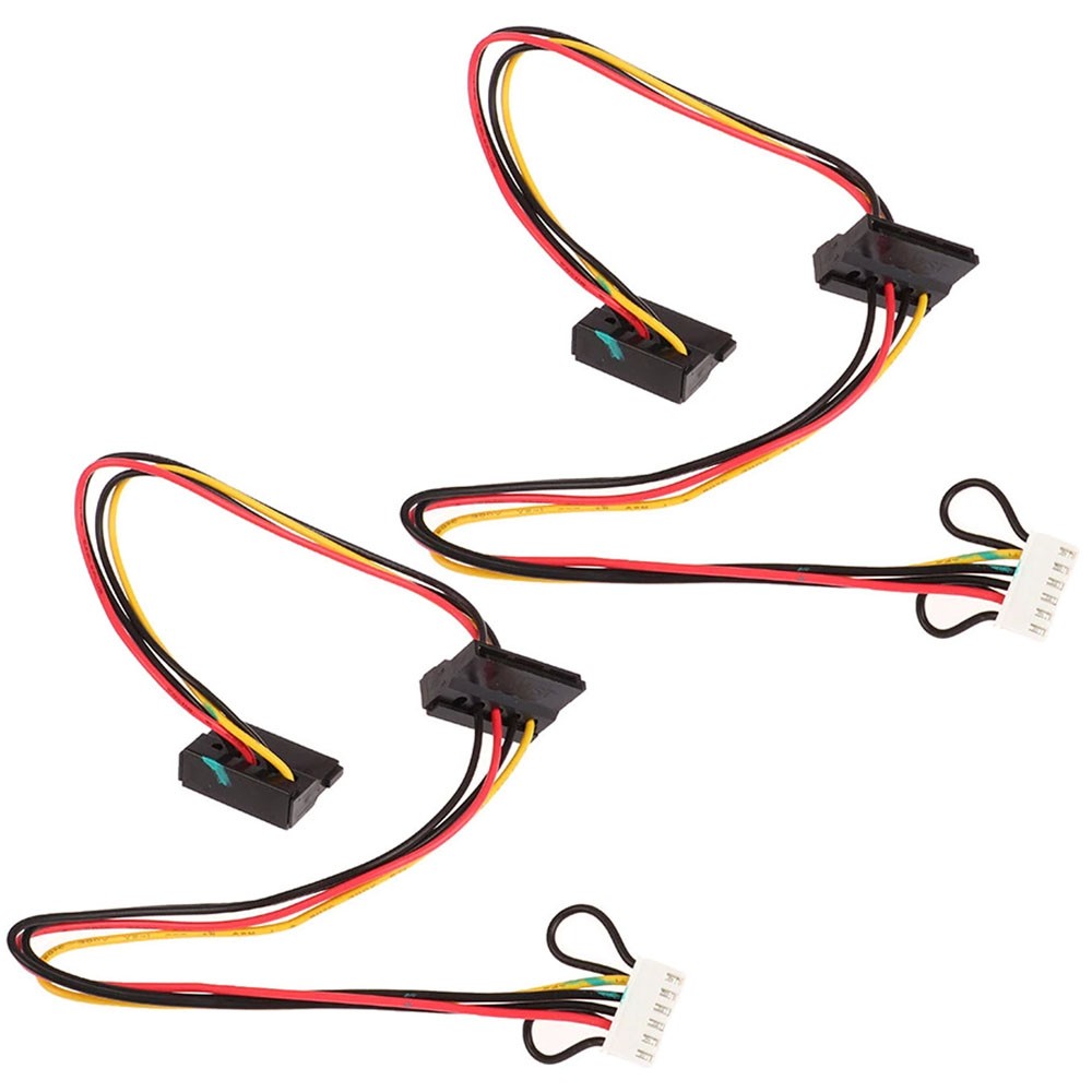 1/2PC 6 Pin To 2-Port HDD SATA Power Socket Cable Conector For Acer Computer NEW