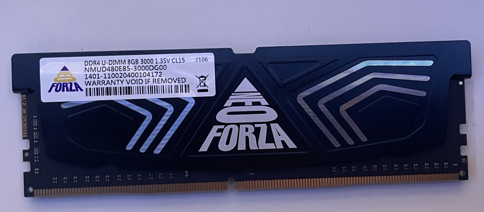 Neo Forza DDR4 – DIMM 8GB 3000 1.35V Memory Ram For PC – Used-Pristine Condition