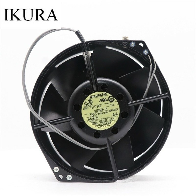 IKURA U7556KX-TP AC 230V 40W 2-wire Axial Cooling Fan For yaskawa G7 Inverter