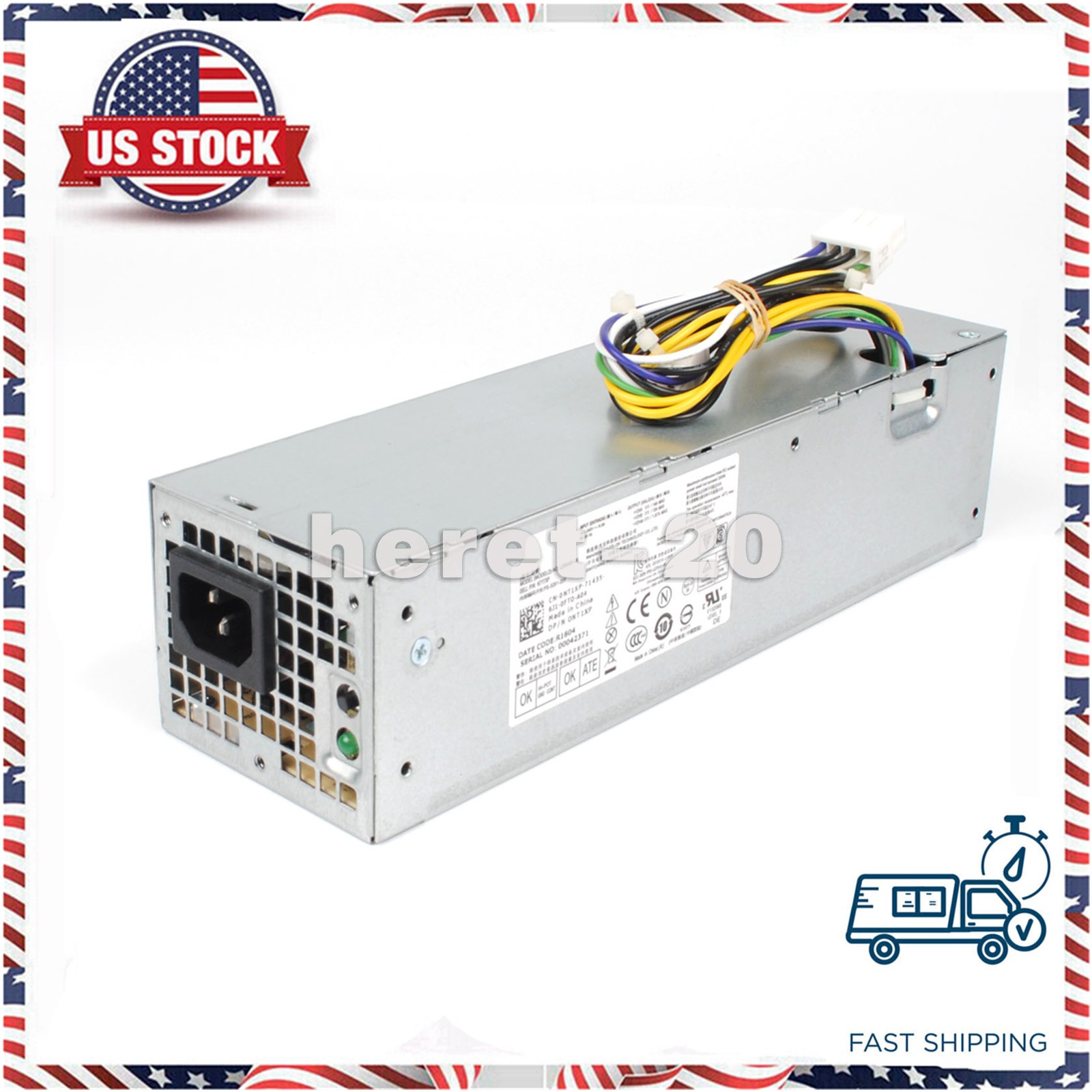 For Dell 0NT1XP L255AS AC255AS-00 Optiplex 3020 7020 9020 SFF Power Supply 255W