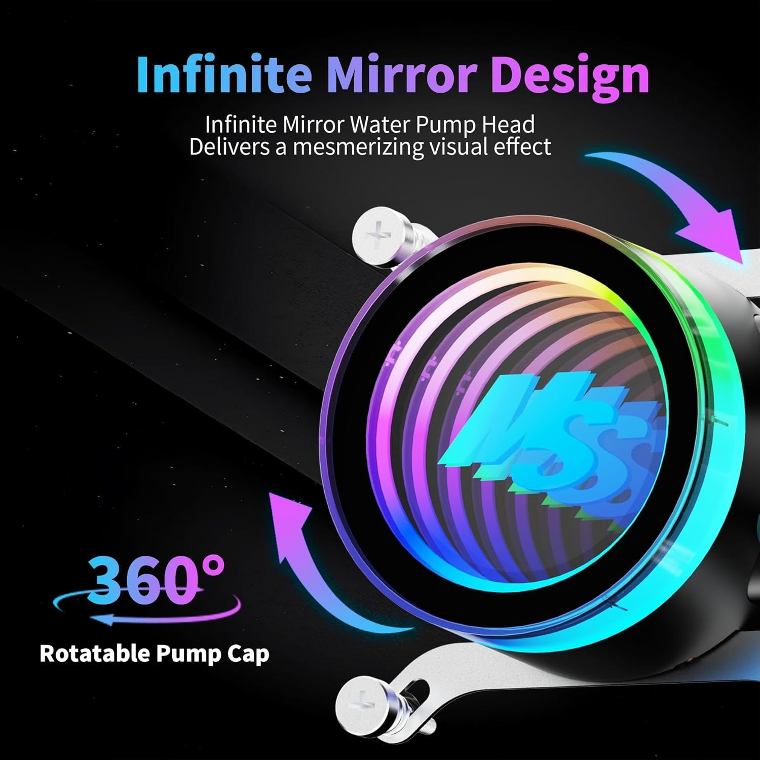 AIO CPU Cooler, 240mm AIO with High-Speed Ceramic Bearing Pump, xx47