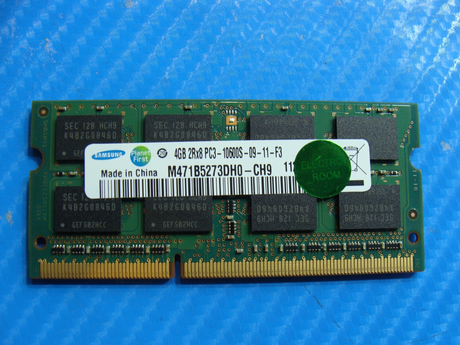 Asus U56E-BBL6 Samsung 4GB 2Rx8 PC3-10600S Memory RAM SO-DIMM M471B5273DH0-CH9