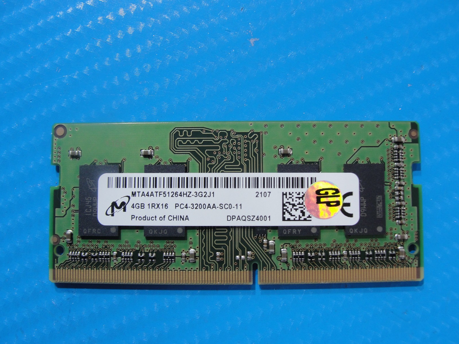 HP 14-dk1025wm Micron 4GB PC4-3200AA Memory RAM SO-DIMM MTA4ATF51264HZ-3G2J1