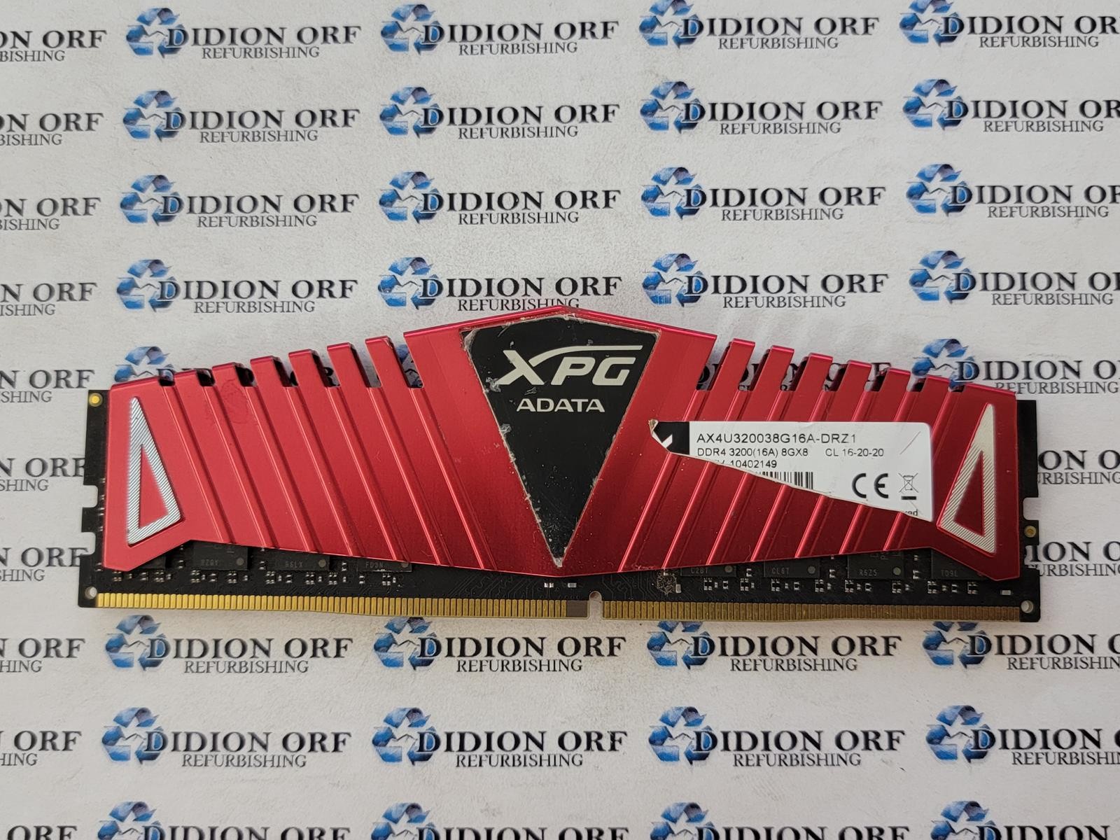 XPG ADATA 8 GB DDR4 DESKTOP RAM PC4-3200 AX4U320038G16A-DRZ1, SKU 22758