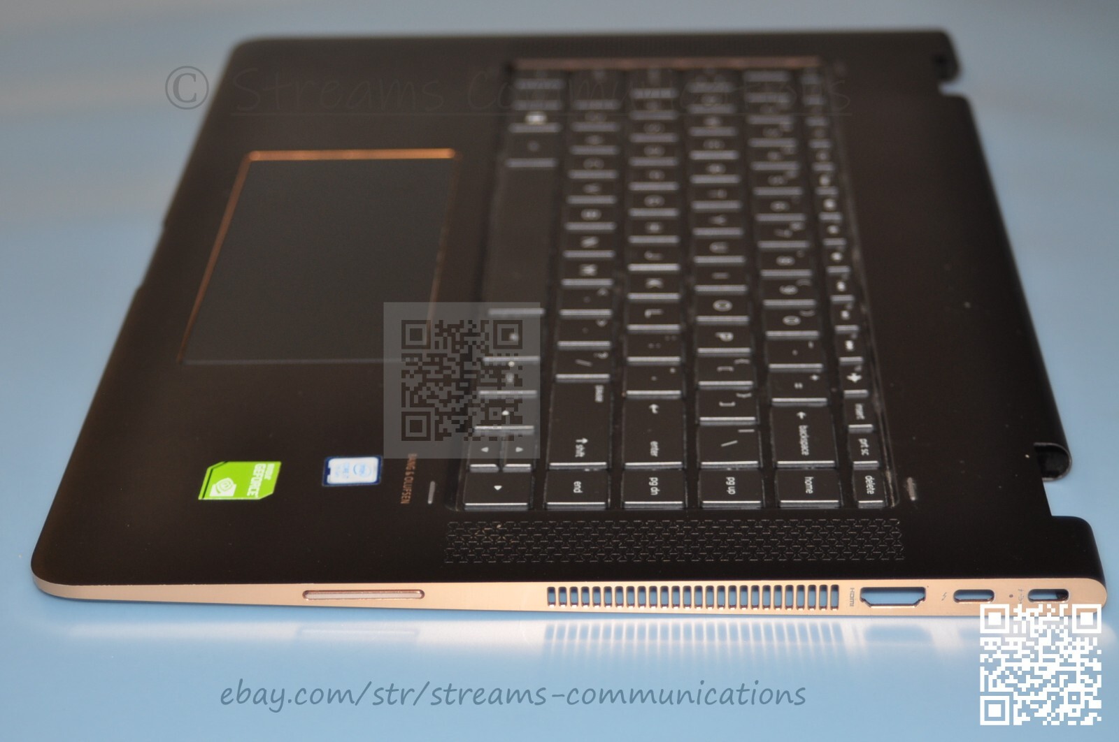 HP Spectre x360 15T-BL100 15T-BL 15-bl012dx 15-BL Laptop Palmrest w/ Keyboard