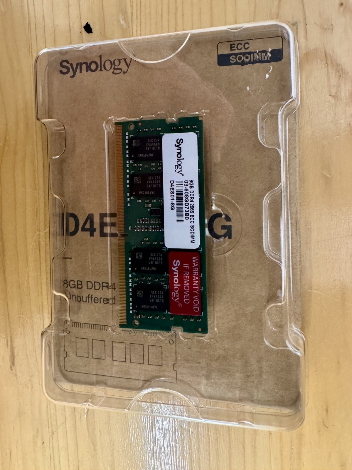 Synology – D4ES01-8G DDR4 ECC Unbuffered SODIMM