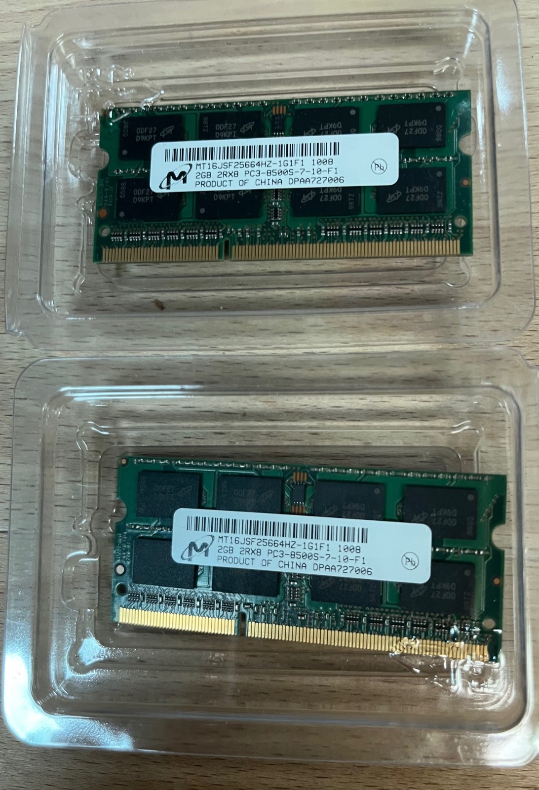 2X 2GB DDR3 Laptop RAM PC3-8500S 1066MHz SO-DIMM Micron New