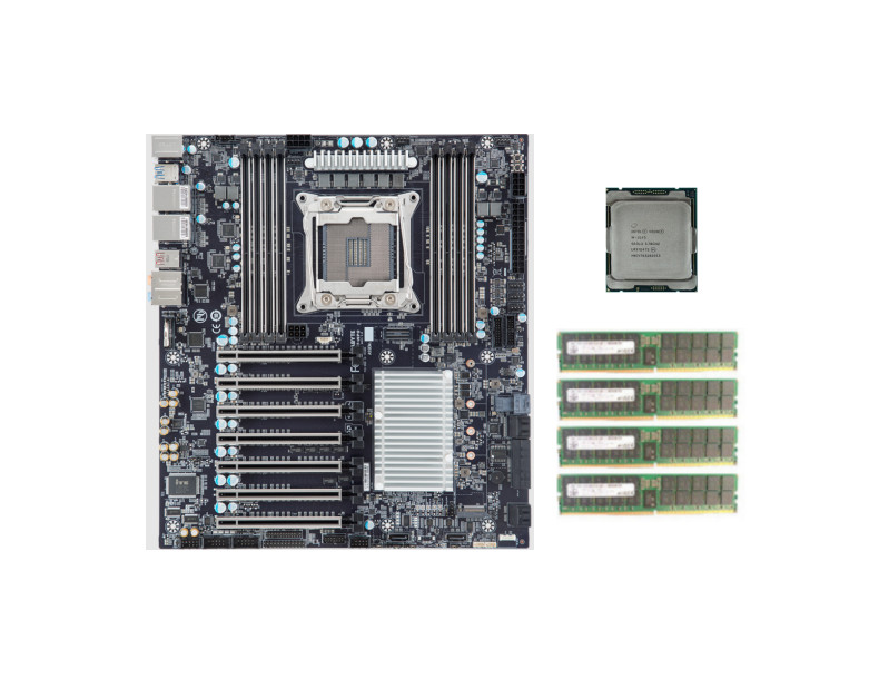 Intel Xeon W-2145 3.70GHz 8-Core GIGABYTE MW51-HP0 Motherboard 64GB 2666V-R