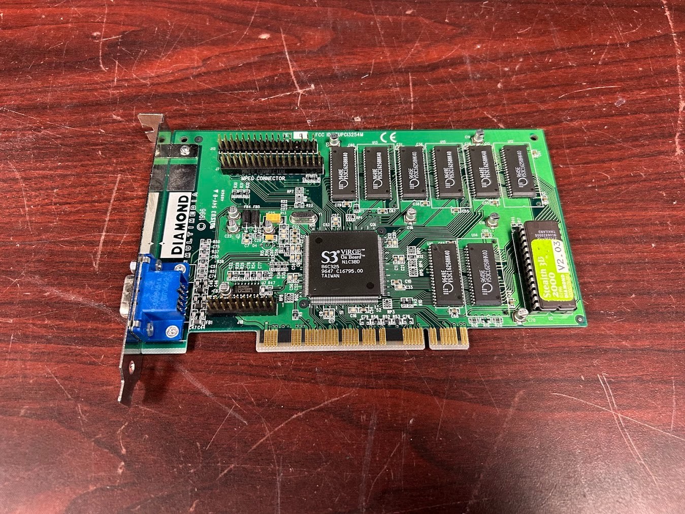 PCI Video Card Diamond Rev C Stealth ST 3D 2000 V2.03 S3 4MB VGA Graphics #95