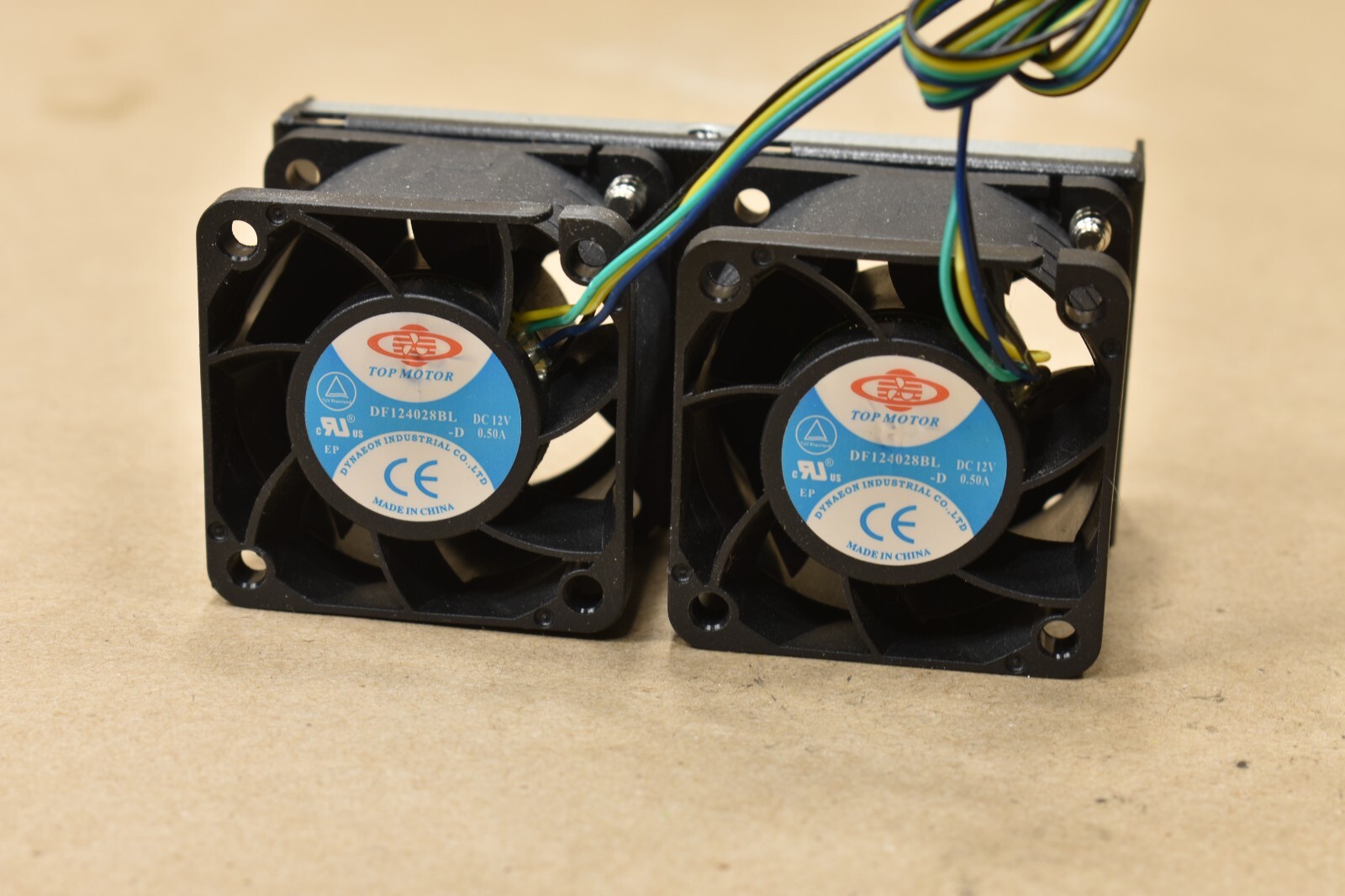 4 x TopMotor DF124028BL-D, 40x40x28mm, Dual Ball Bearing ,4pin, 12VDC Case Fan