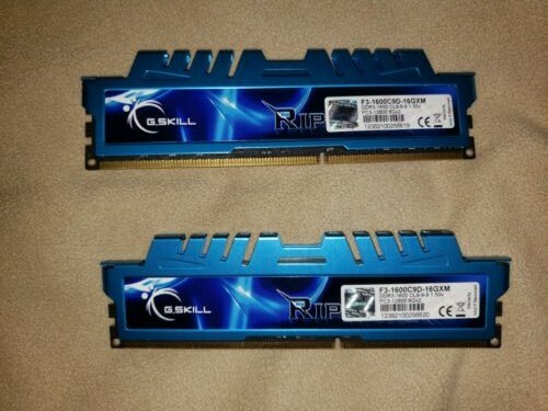 G.Skill Ripjaws 16GB (8GBx2) PC3-12800 DDR3 Ram F3-1600C9D-16GXM RAM Memory