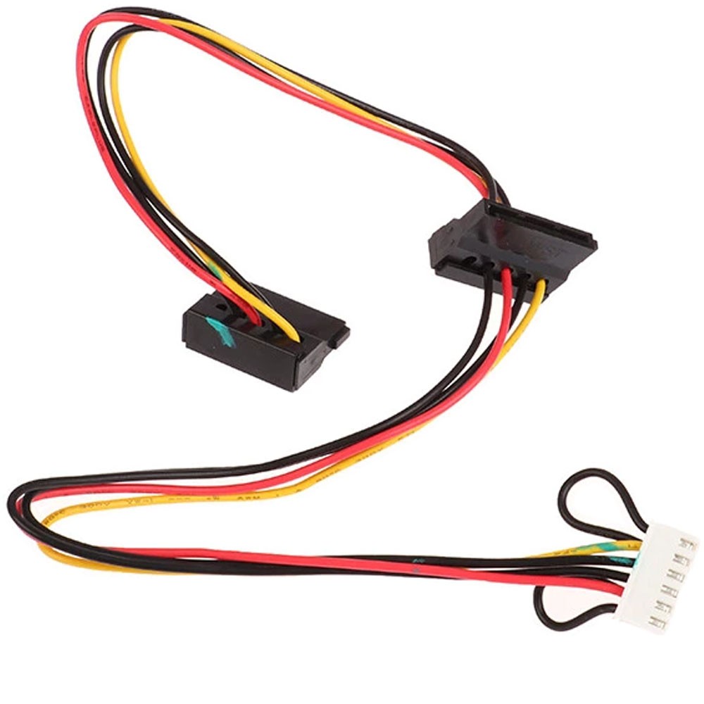 1/2PC 6 Pin To 2-Port HDD SATA Power Socket Cable Conector For Acer Computer USA