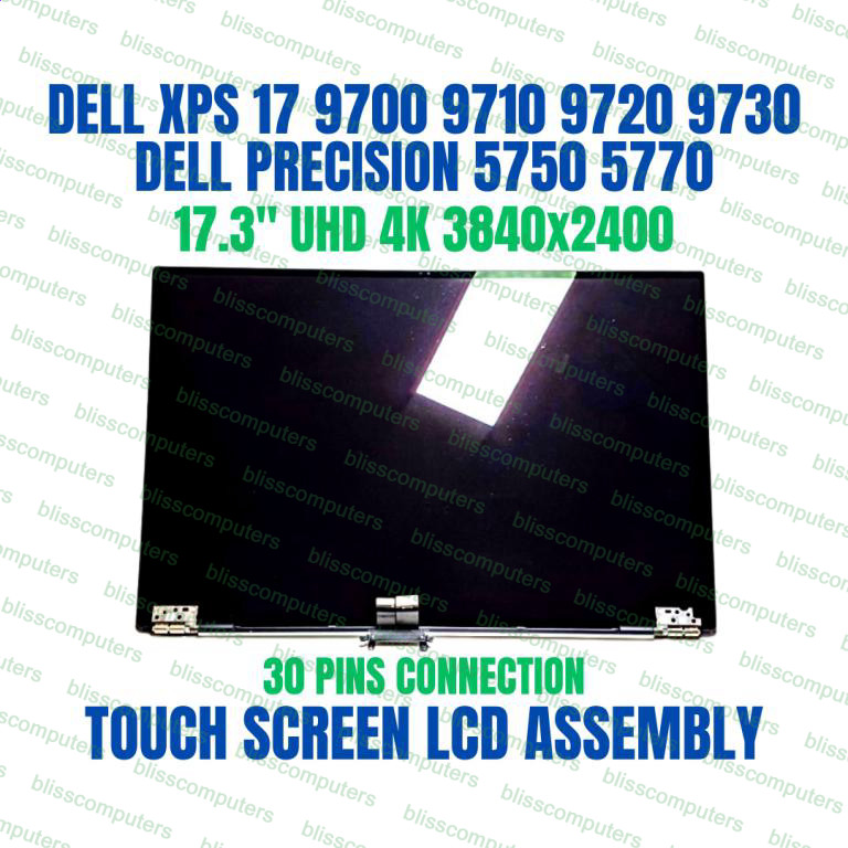 Dell XPS 9720 Laptop 17″ UHD+ 4K+ 3840×2400 LCD Touch Screen Silver 59CVM