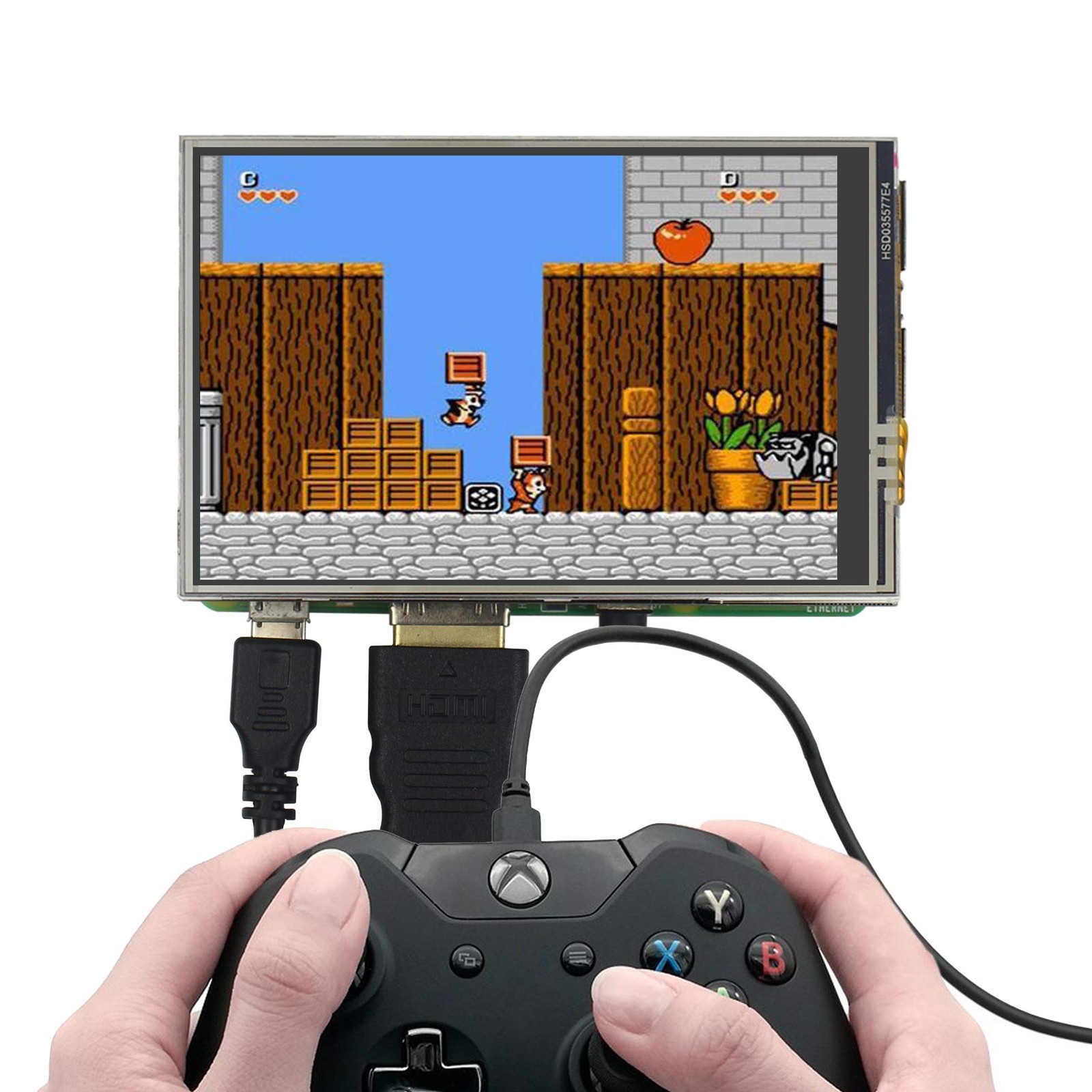 Raspberry Pi 3 B+ 3.5 inch Touch Screen with Case, 320×480 Pixel Monitor TFT LCD