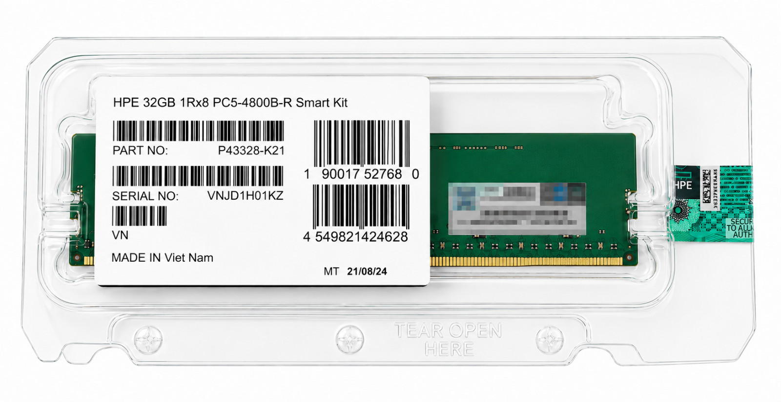 HPE 32GB DDR5-4800 ECC Registered RDIMM Server RAM P43328-B21