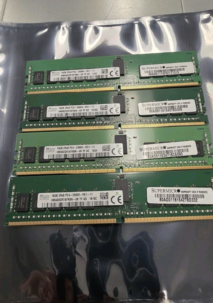 16GB SK Hynix 2Rx8 PC4-2666V-RE1 RDIMM HMA82GR7AFR8N-VK