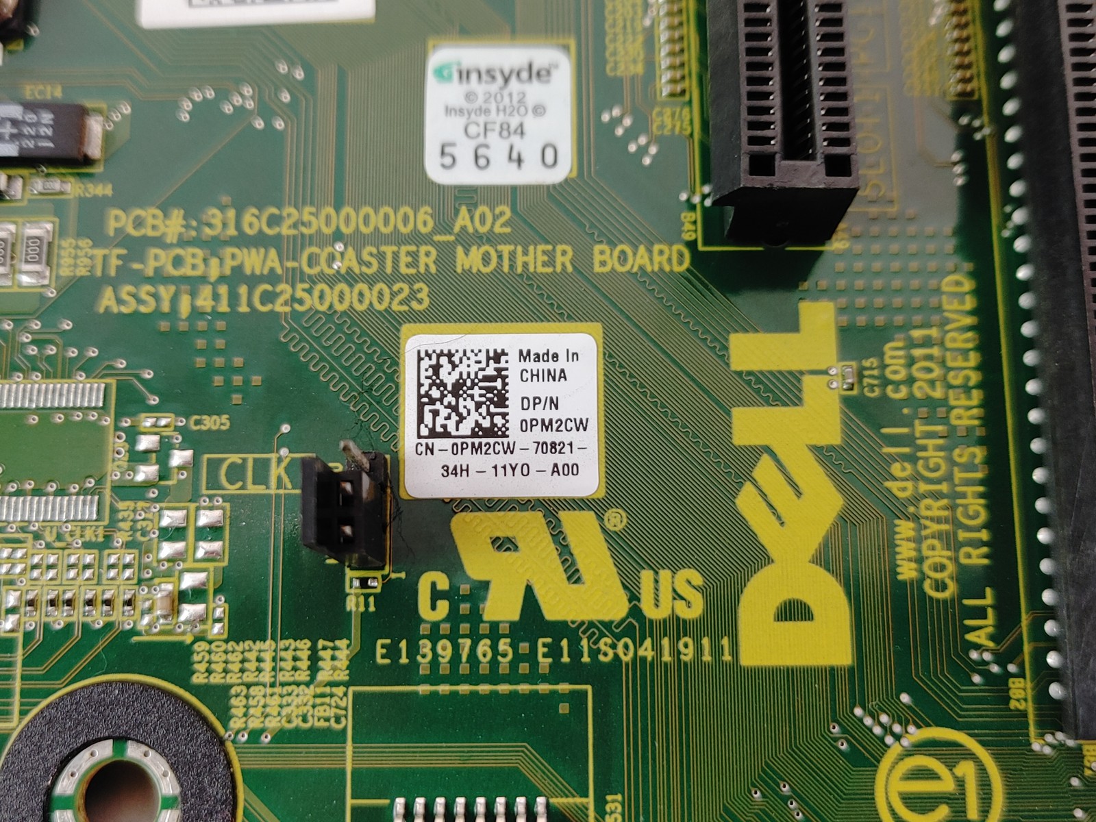 Dell PowerEdge T110 II LGA 1155 DDR3 SDRAM Server Motherboard PM2CW