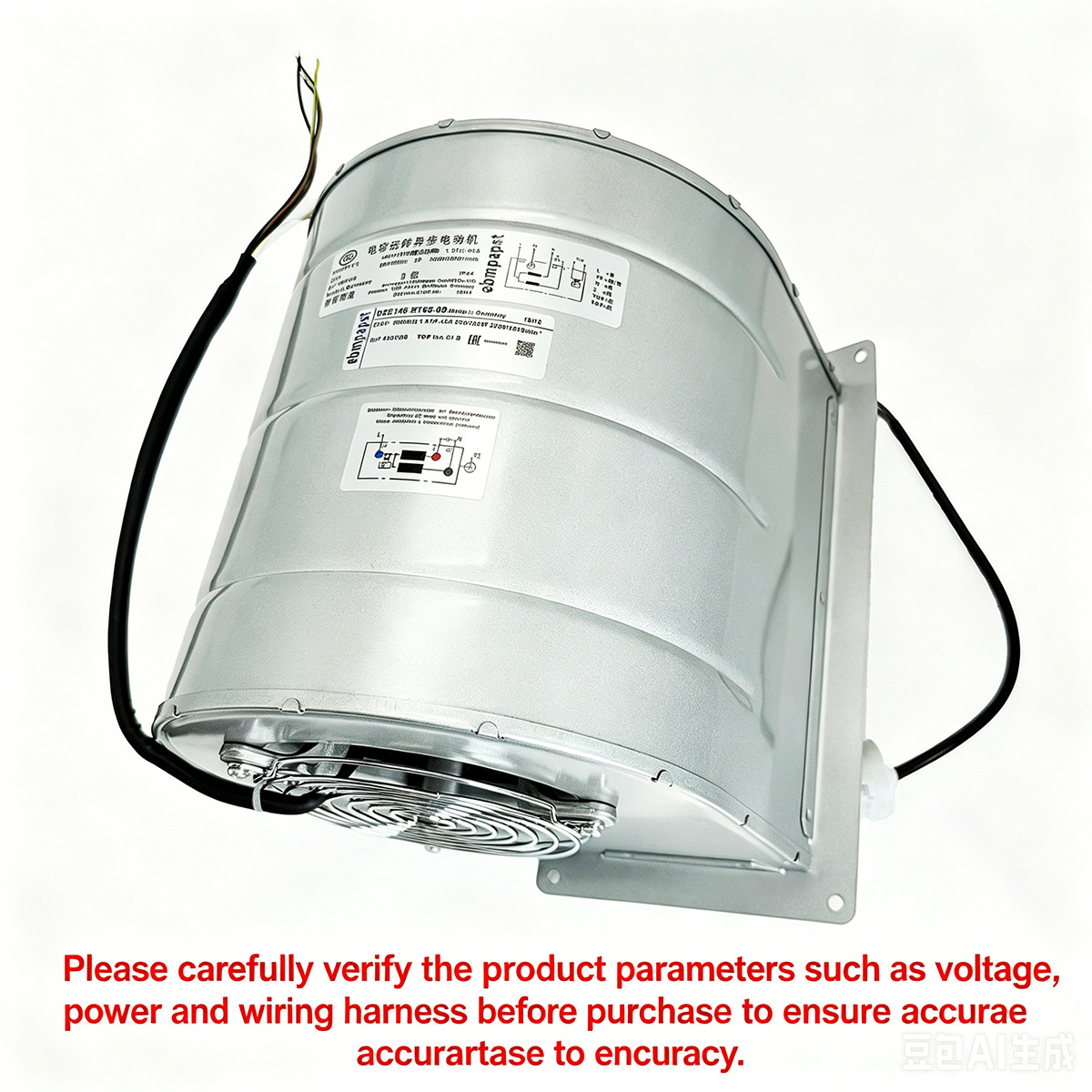 Brand New 1Pcs D2E146-ET65-08 Centrifugal Fan Blower 230V 1.31/1.45A 300/330W