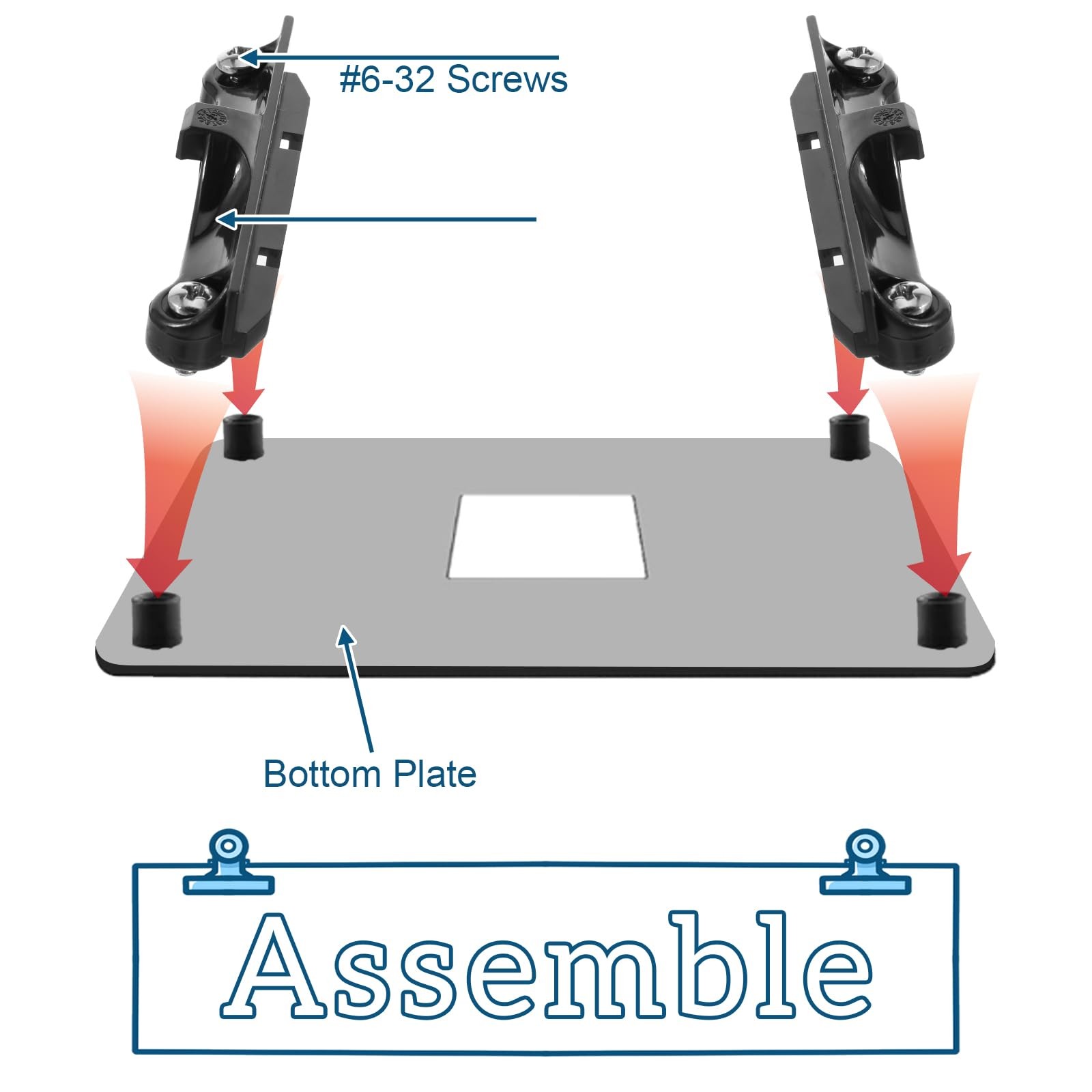 CPU Fan Bracket for AM4 Backplate, 2 Pairs Set with Screwdriver…