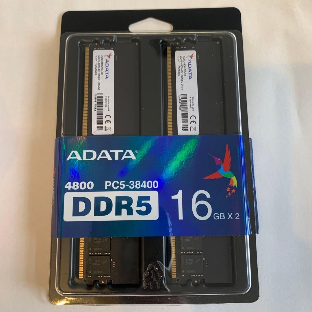 ADATA 32GB Kit (2x16GB) DDR5-4800 PC5-38400 Desktop RAM Tested Working