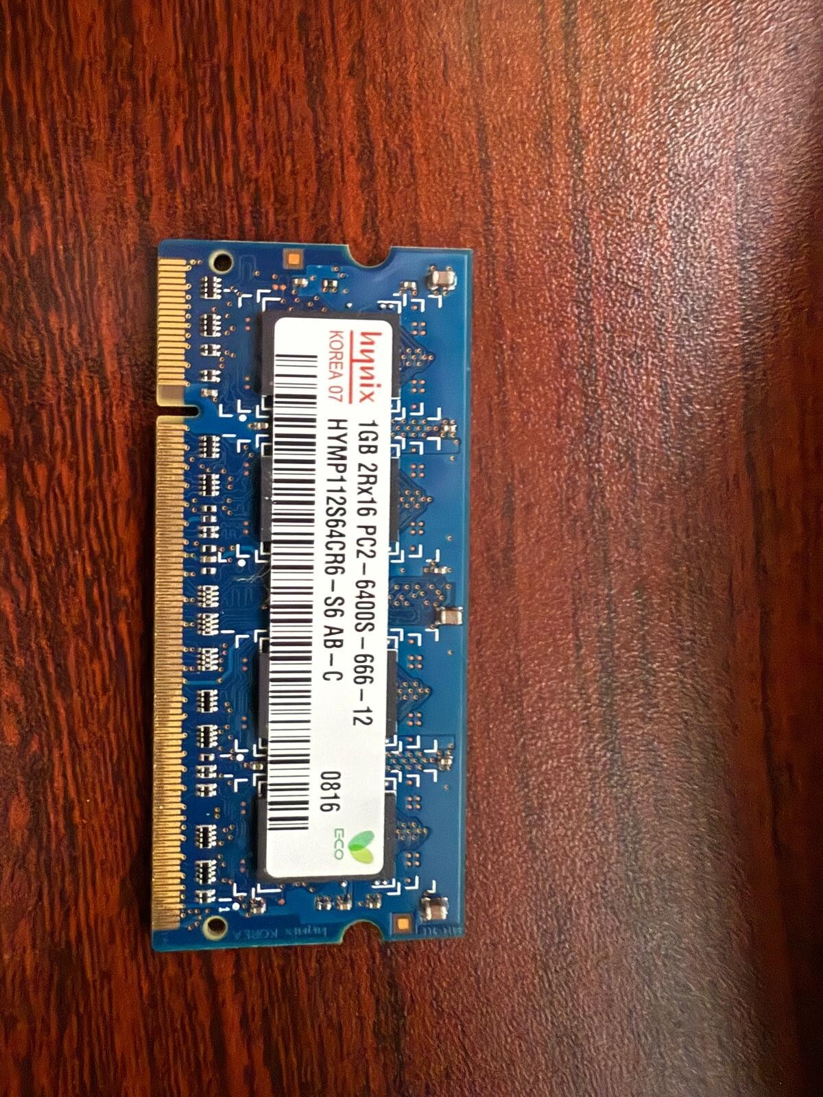 HYMP112S64CR6-S6 AB-C Hynix 1GB PC2-6400 DDR2-800MHZ non-ECC Unbuffered