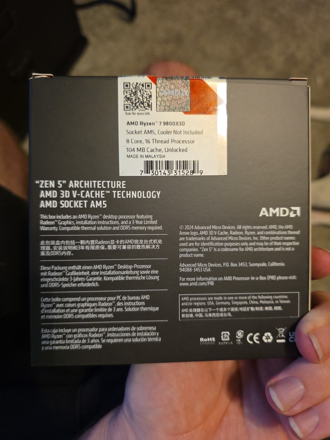 AMD Ryzen 7 9800X3D
