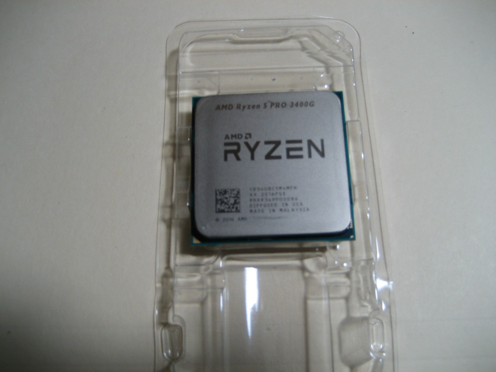 AMD Ryzen 5 Pro 3400G 3.7GHz Quad Core CPU – Pulled from working PC, No Fan