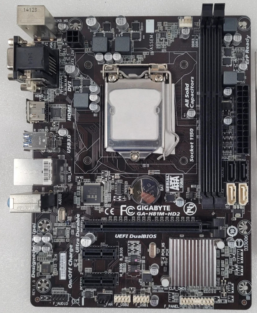 GIGABYTE GA-H81M-S2PV Intel mATX LGA1150 DDR3 MOTHERBOARD