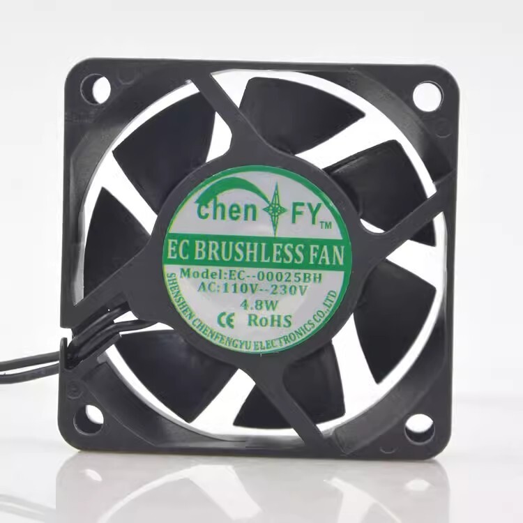 1PCS EC–00025BH AC110V-230V 4.8W 2-wire high airflow cooling fan