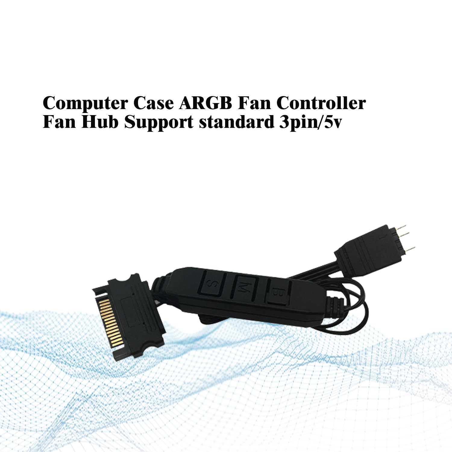 5V A-RGB Computer Fan Controller, 5V 3PIN Lighting PC Fan Controller, Support 3P