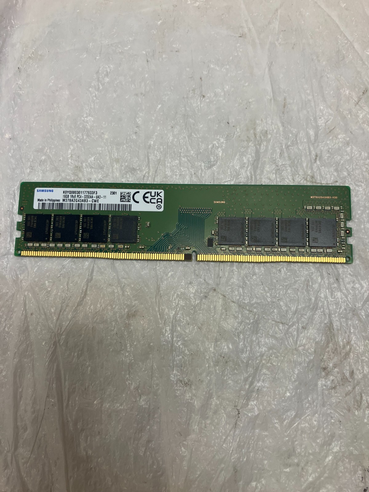 Samsung 16GB 1RX8 PC4-3200AA UDIMM Desktop Memory M378A2G43AB3-CWE