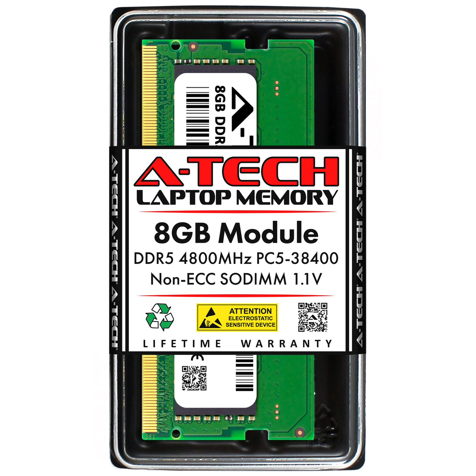 8GB DDR5 4800 MHz PC5-38400 SO-DIMM HP 5S4C3AA Equivalent Laptop Memory RAM