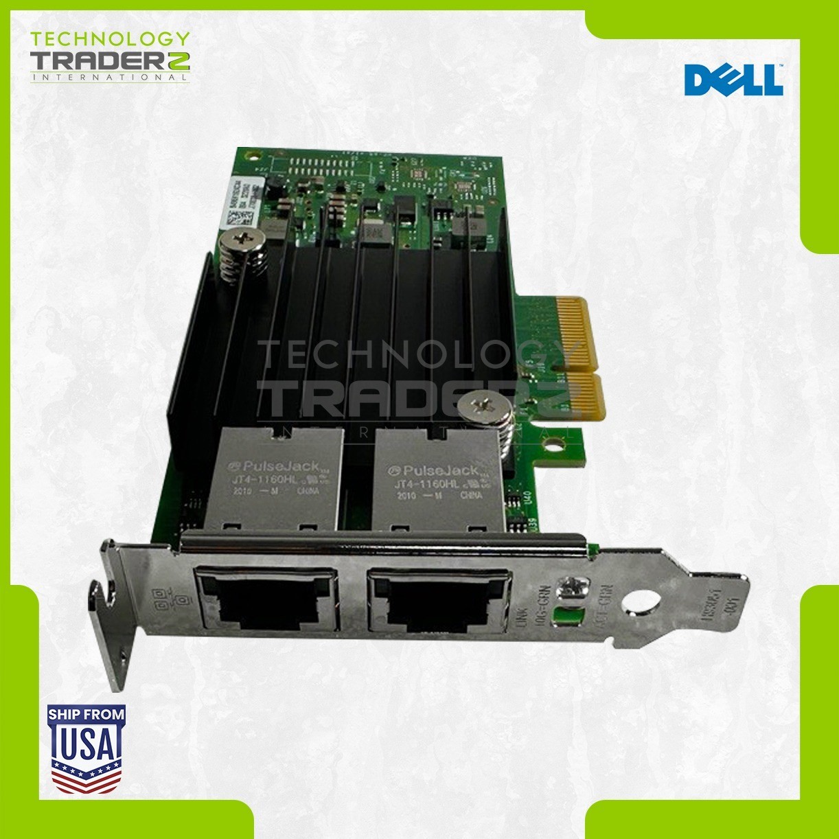 C4D5P Dell X550-T2 10Gbps PCIe Dual Port Network Adapter 0C4D5P W/ Short Bracket