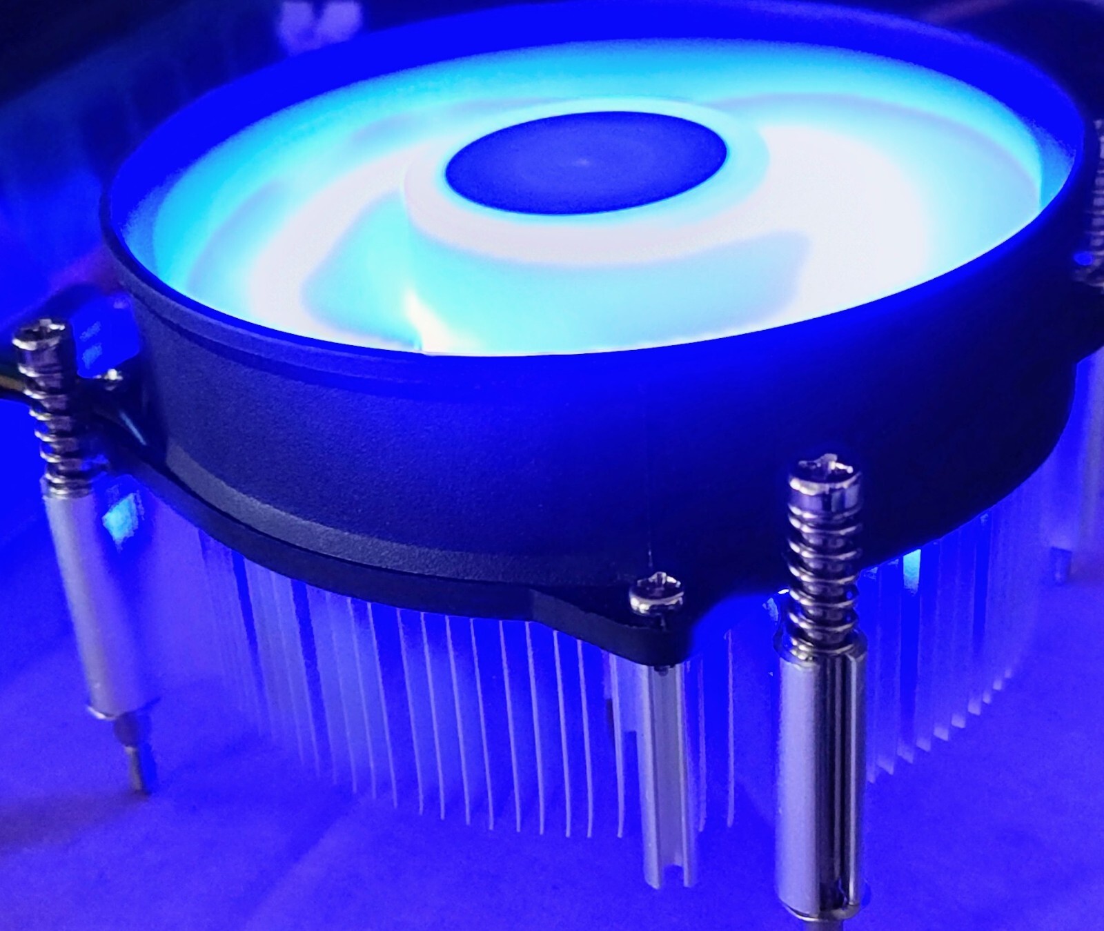 HIGH POWER® BlueAM4 AMD Ryzen 5/7/9 AM4 AM5 CPU Heatsink Cooler w/ Blue LED Fan