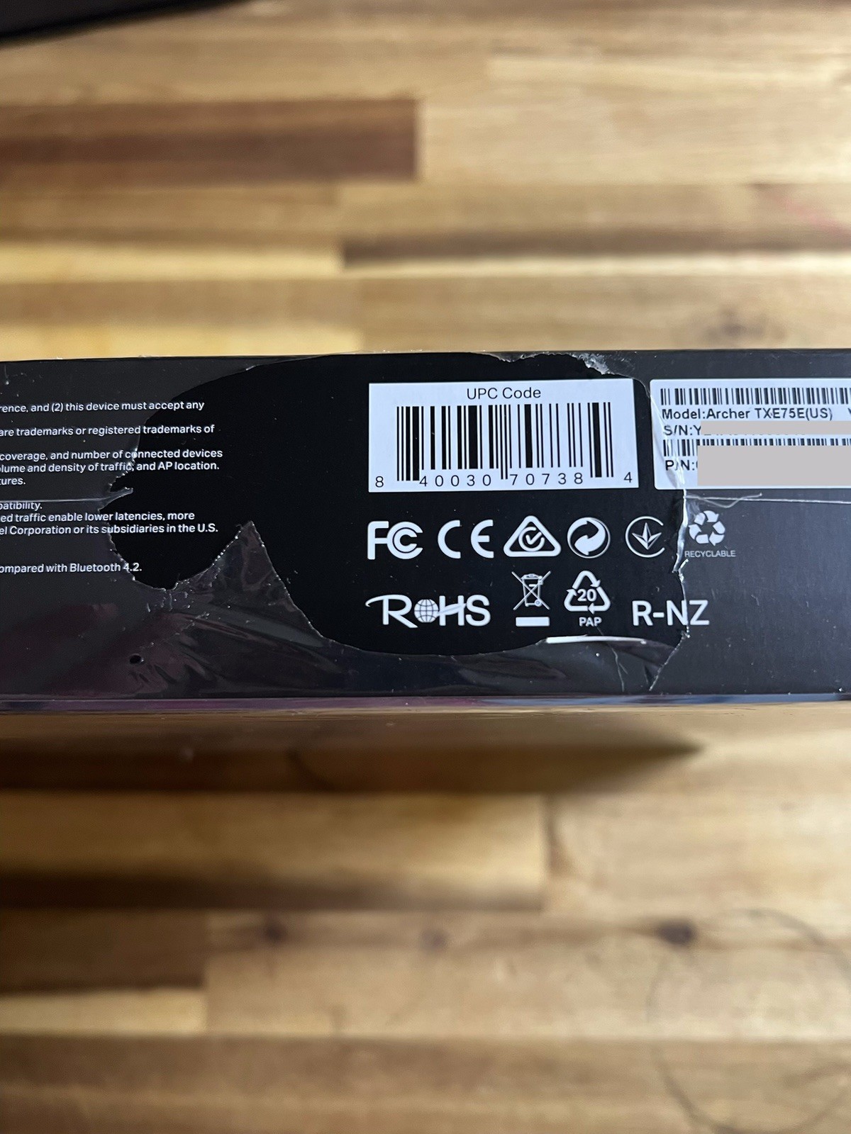 TP-Link Archer TXE75E AXE5400 Wi-Fi 6E Bluetooth 5.3 PCIe Adapter