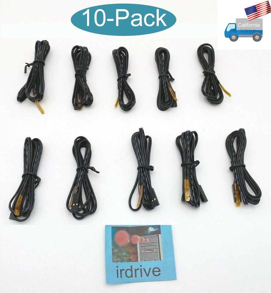 10-Pack: Temperature Sensor for PC Fan Speed Controller/Motherboard BIOS Probe