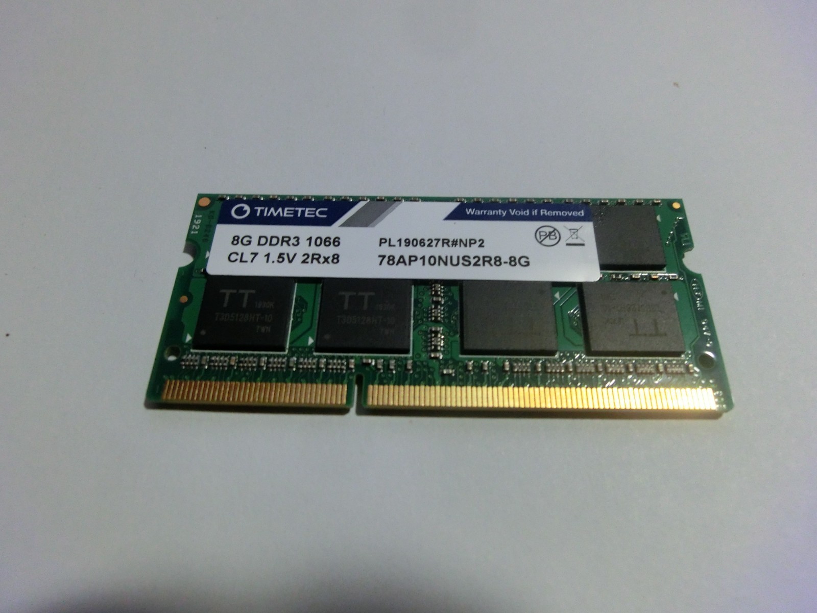 Timetec Hynix 8GB DDR3 1066 CL7 1.5V 2Rx8 premium Mac laptop memory