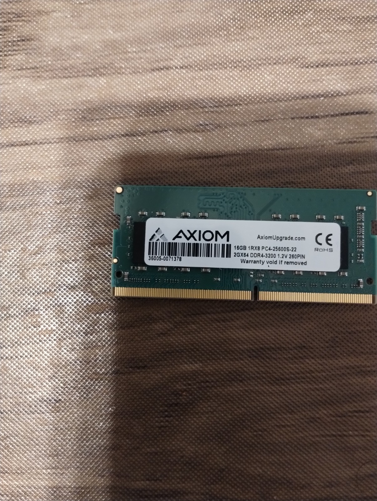 AXIOM 16GB DDR4 3200Mhz 1RX8 PC4-25600S SODIMM