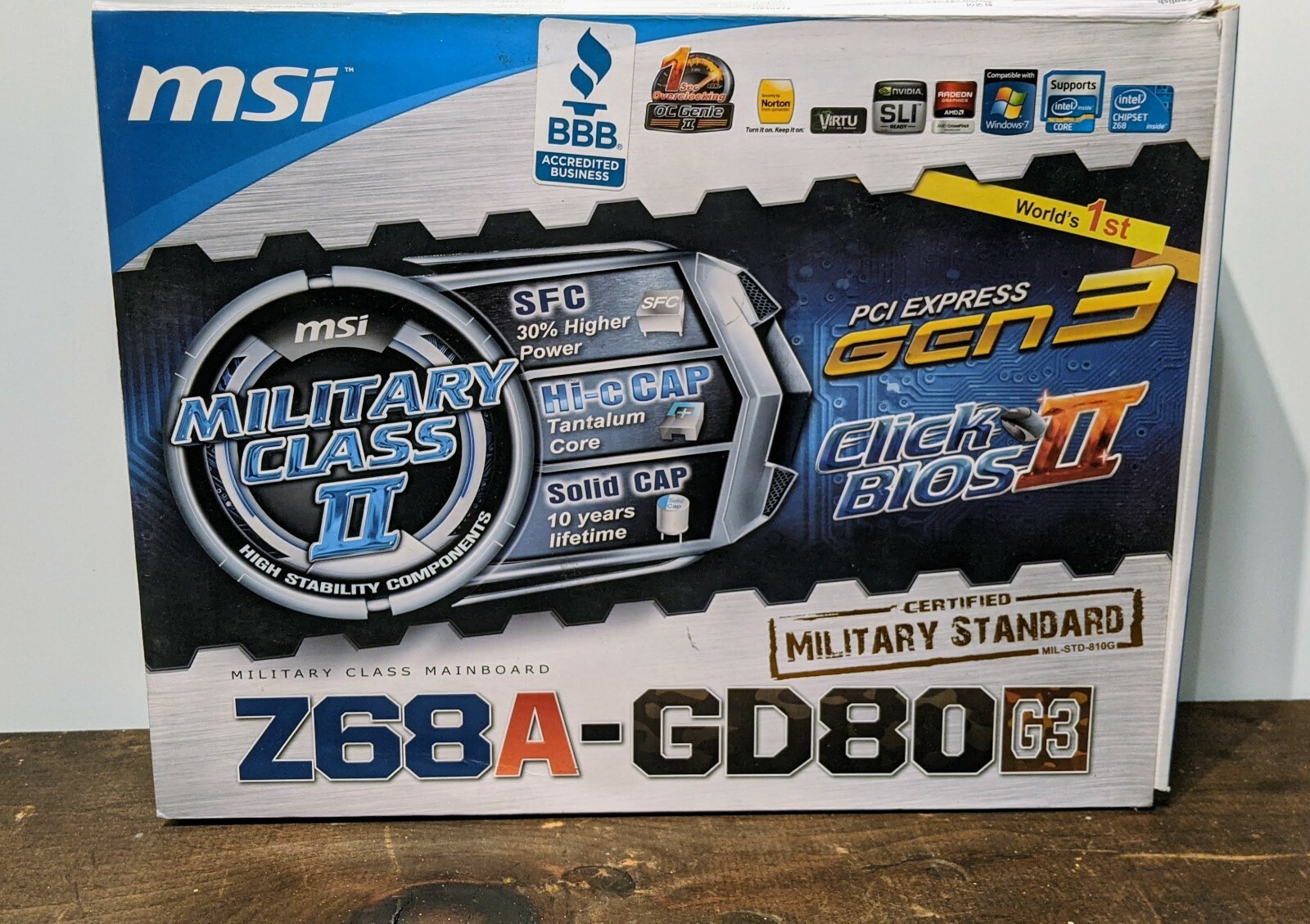 AS-IS – UNTESTED – MSI Z68A-GD80G3 Motherboard