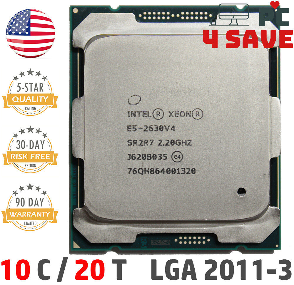Intel Xeon E5-2630 V4 SR2R7 2.20GHz 25M 10-Core LGA 2011-3 R3 Server CPU 85W