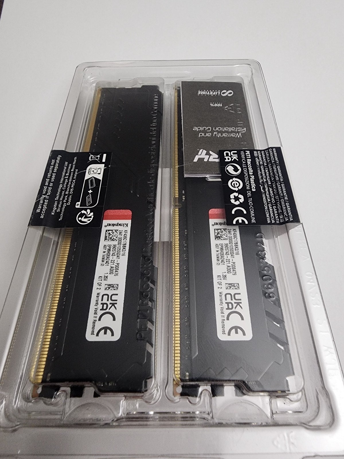 Kingston FURY Beast 16GB (2 x 8GB) – (DDR4-3600) UDIMM Memory – New Sealed