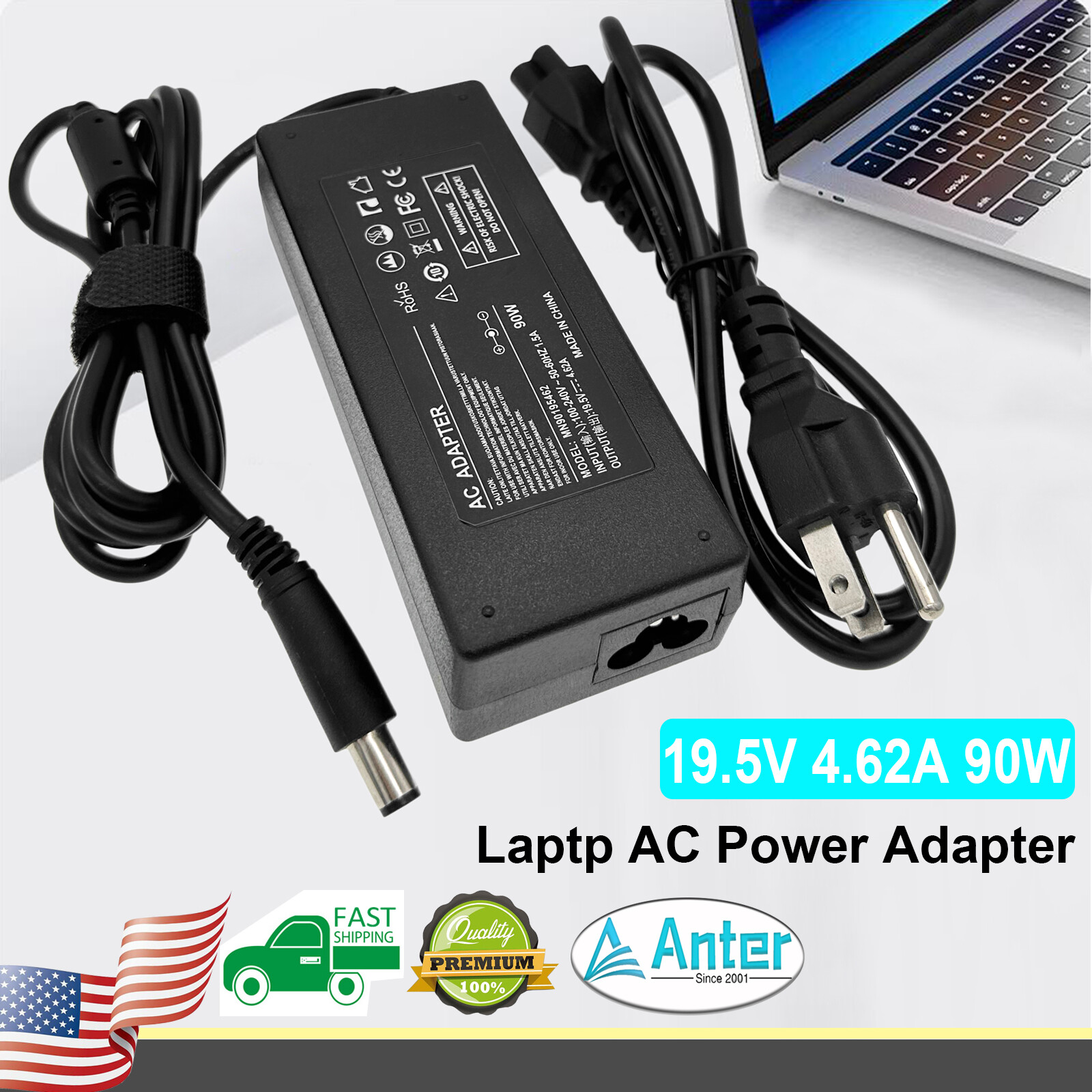 90W AC Adapter Charger For DELL XPS L502X, XPS L511Z, XPS L412Z, XPS L501X L521X