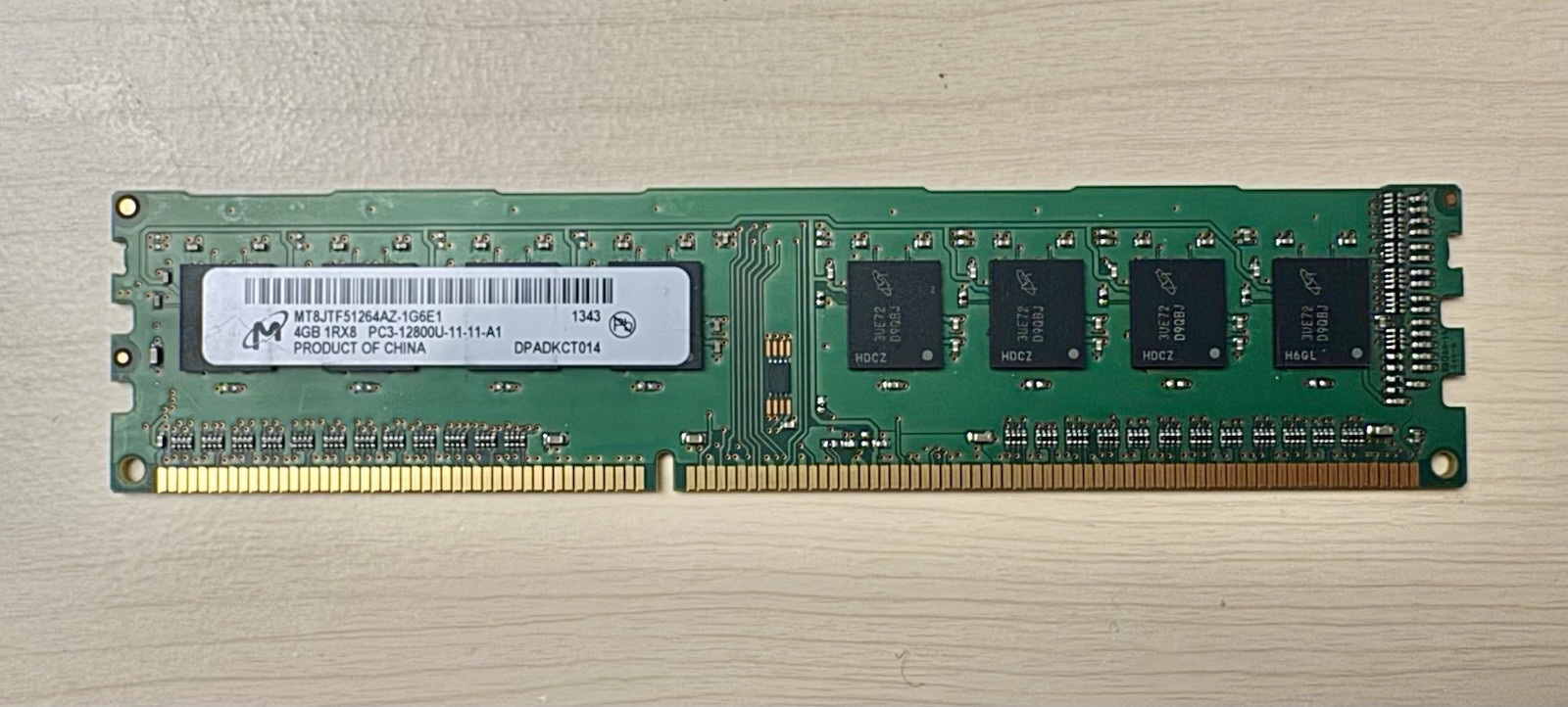 Major Brand 4GB DDR3 Desktop Memory (Micron, Kingston, Samsung, SKhynix)