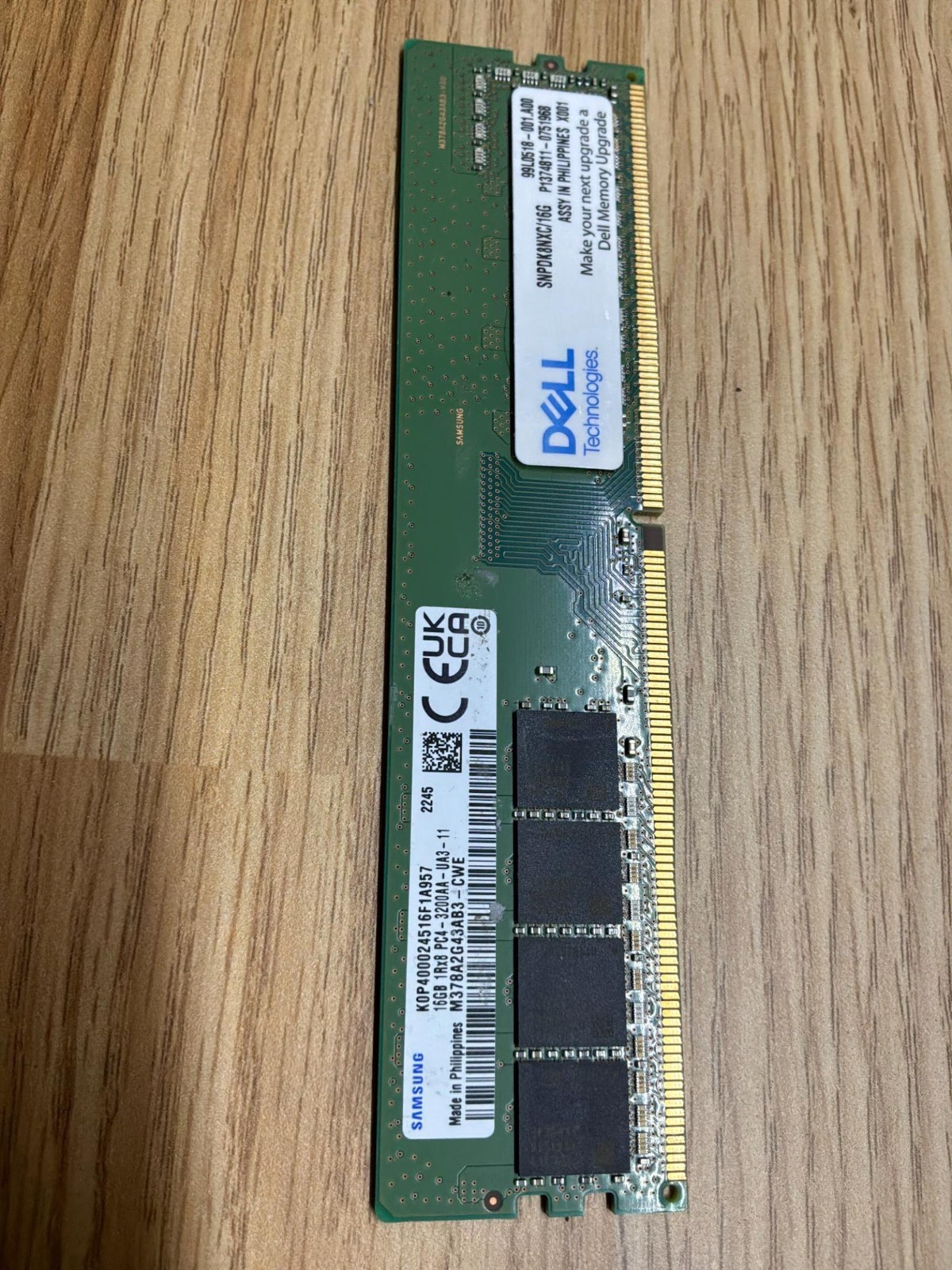 Samsung 16GB DDR4 PC4-3200AA 3200MHz UDIMM Desktop Memory RAM M378A2G43AB3