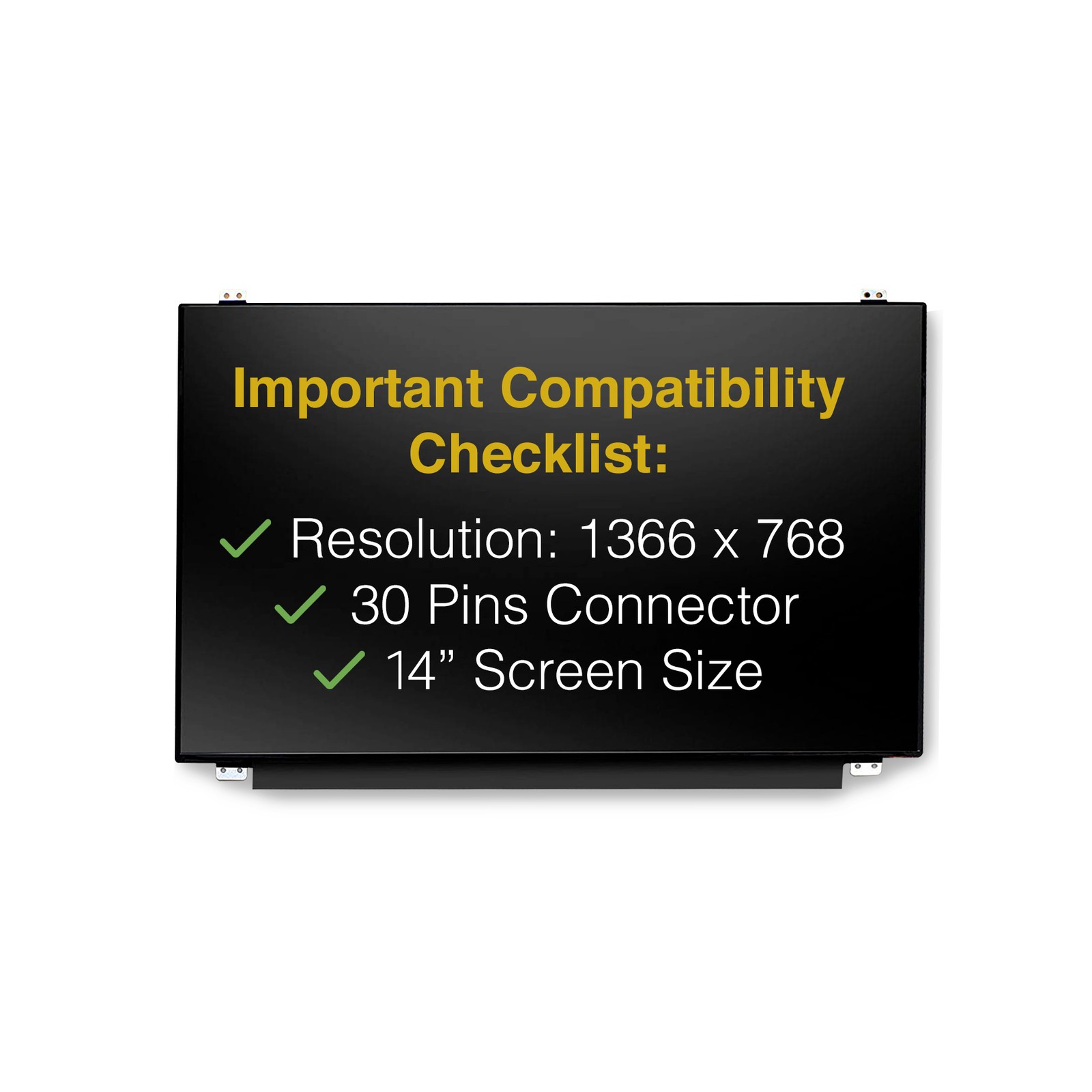 Screen Replacement for HP Stream 14-AX012DS HD 1366×768 matte LCD LED Display